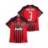 Camisola AC Milan MALDINI 3 2007 Retro Homem Equipamento Primeiro 2008 Manga Curta